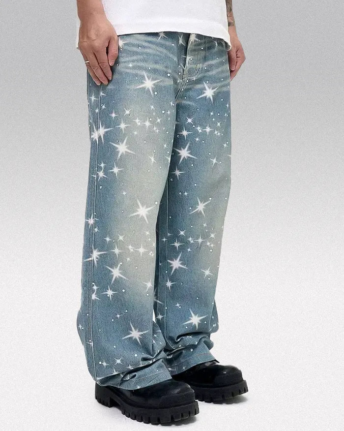 Y2k Blue Jeans "Xenon"