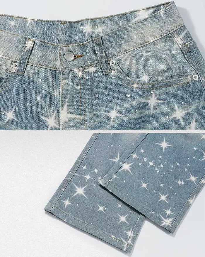Y2k Blue Jeans "Xenon"