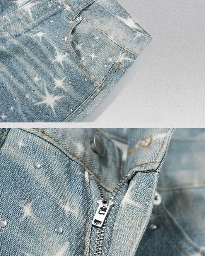 Y2k Blue Jeans "Xenon"