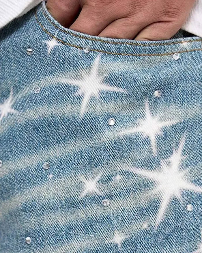 Y2k Blue Jeans "Xenon"