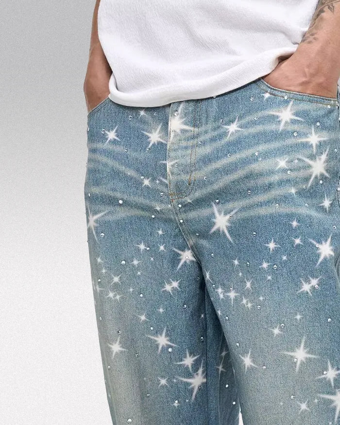 Y2k Blue Jeans "Xenon"
