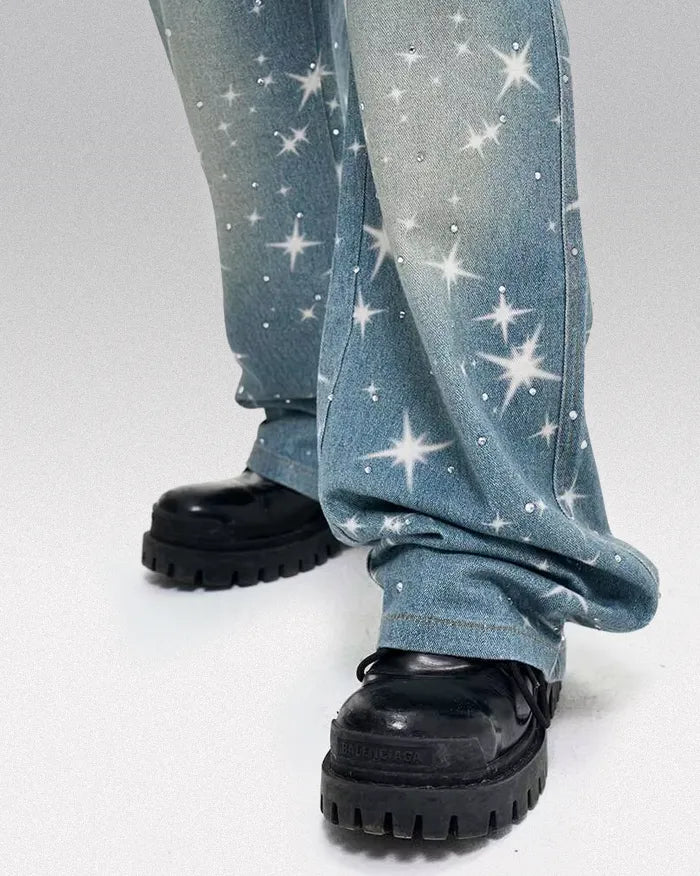 Y2k Blue Jeans "Xenon"