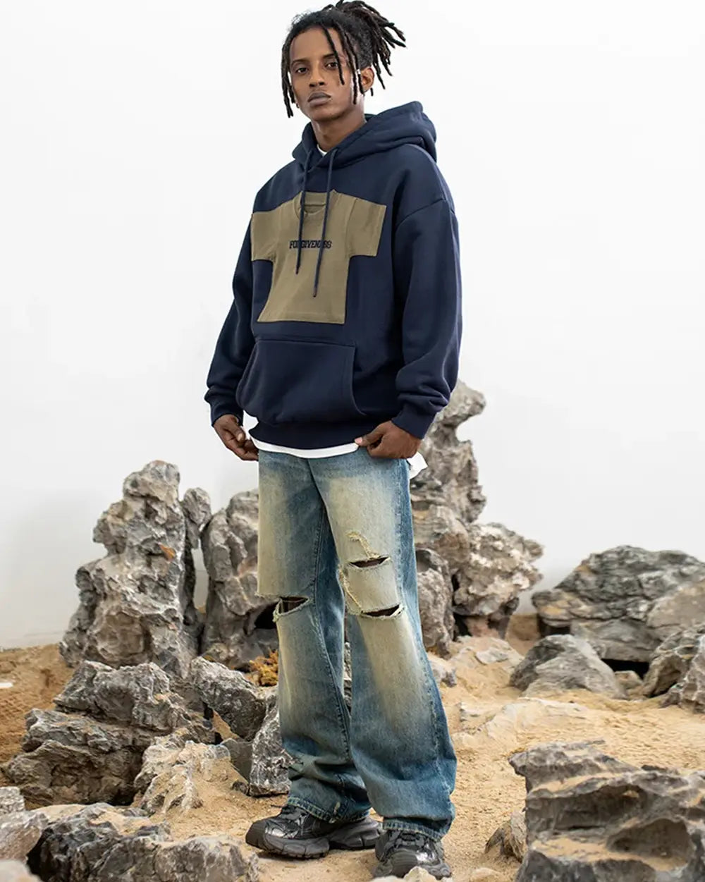 Y2k hoodie men's "Mona"