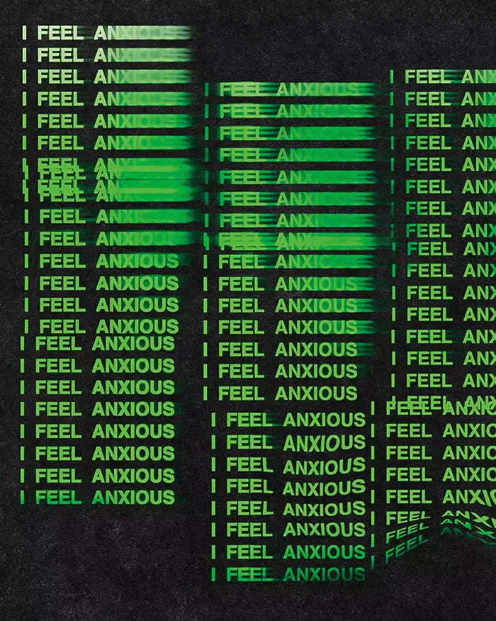 Y2k shirt men's "Anxious"
