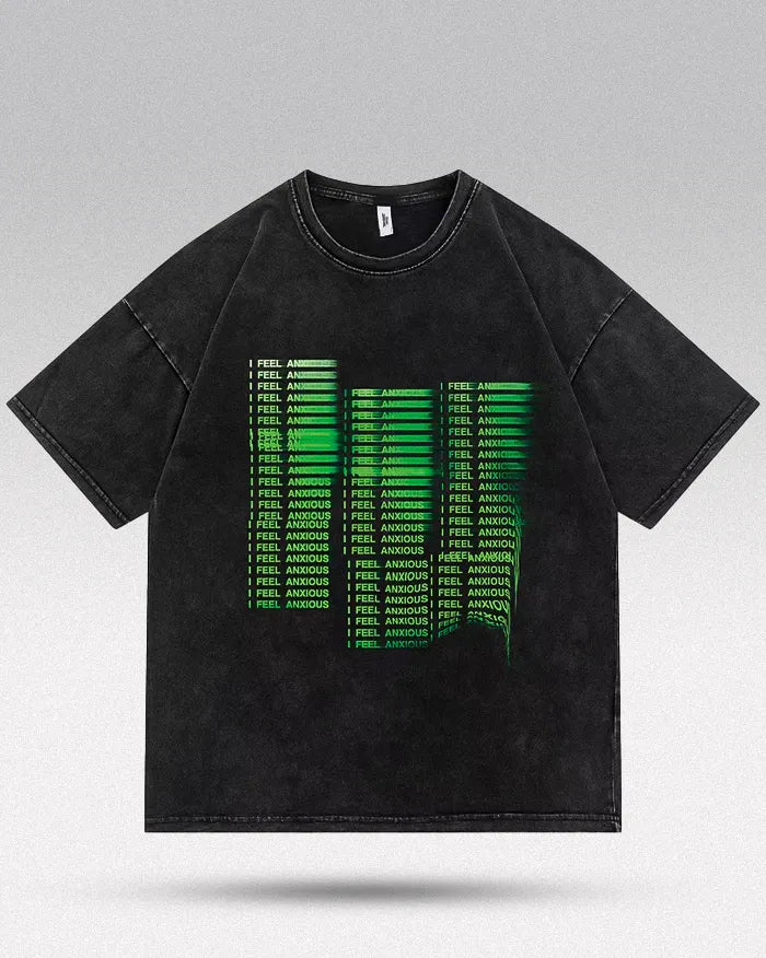 Y2k shirt men's "Anxious"