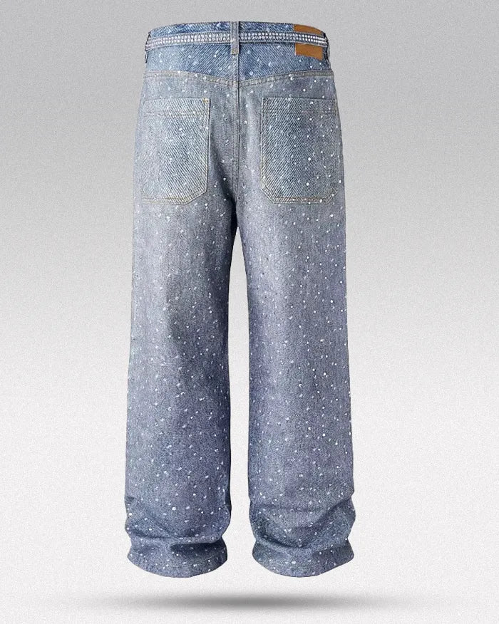 Y2k washed blue jeans "Celestial"